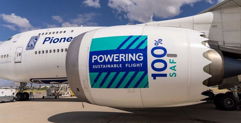 Rolls-Royce trent 1000 passes 100% sustainable fuel test